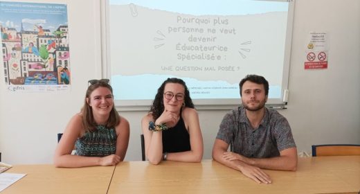 étudiants éducateurs spécialisés au congrès de l'aifris