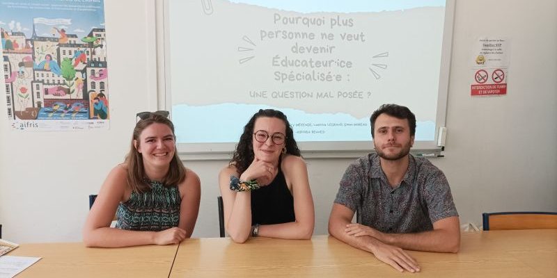 étudiants éducateurs spécialisés au congrès de l'aifris